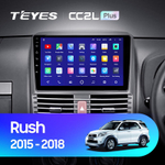 Teyes CC2L Plus 9" для Toyota Rush 2015-2018  (прав)