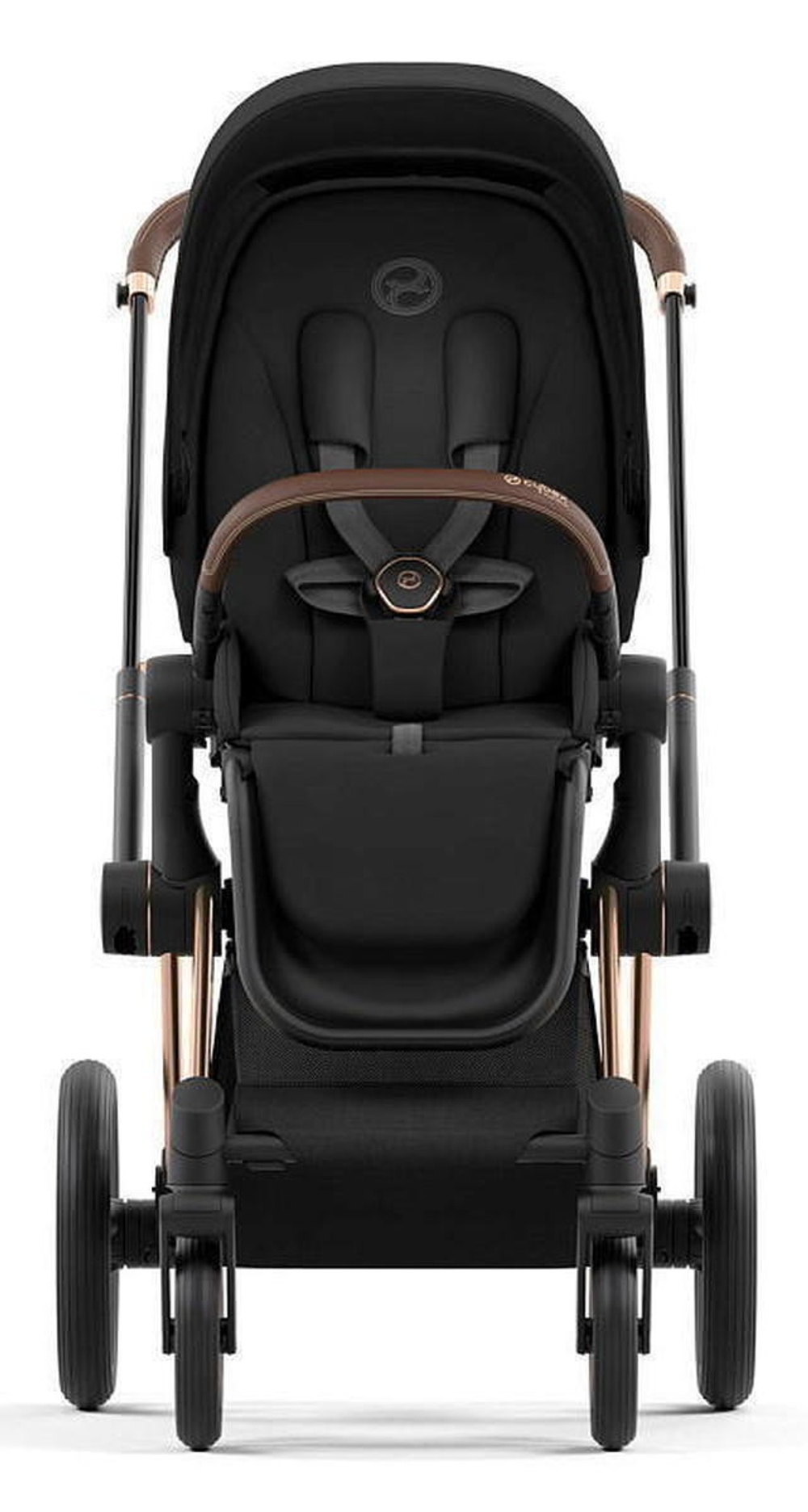 Коляска Cybex Priam IV Rosegold complete Cloud G Lava Grey Base G 3 в 1 Sepia Black