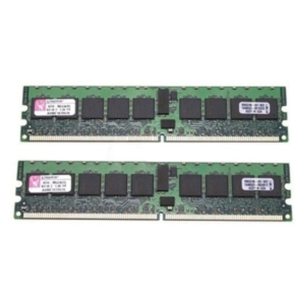 Серверная оперативная память DIMM DDR2 4Gb, 2x2Gb, 400Mhz, Kingston, ECC, REG, CL3, 1.8V (KTH-MLG4SR/4G)