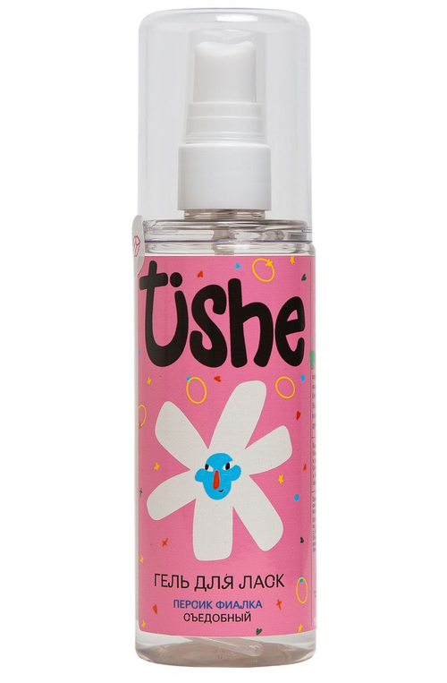 Съедобный лубрикант на водной основе Tishe, персик и фиалка – 125 мл