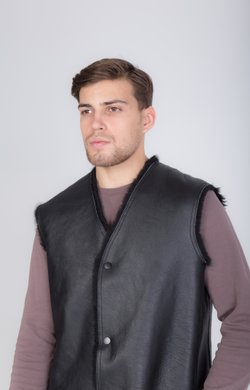 мужской жилет из овчины