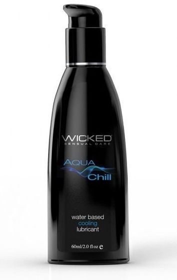 Охлаждающий лубрикант на водной основе Wicked AQUA CHILL - 60 мл.