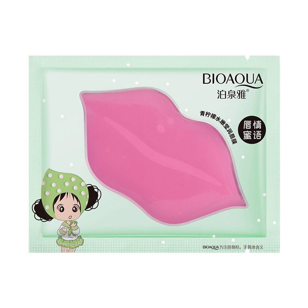 BIOAQUA Маска для губ с коллагеном и экстрактом лайма