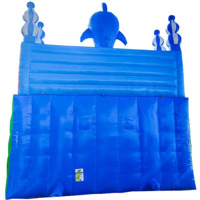 Коммерческий надувной батут с горкой «В гостях у моря 2» 9*5*5 м