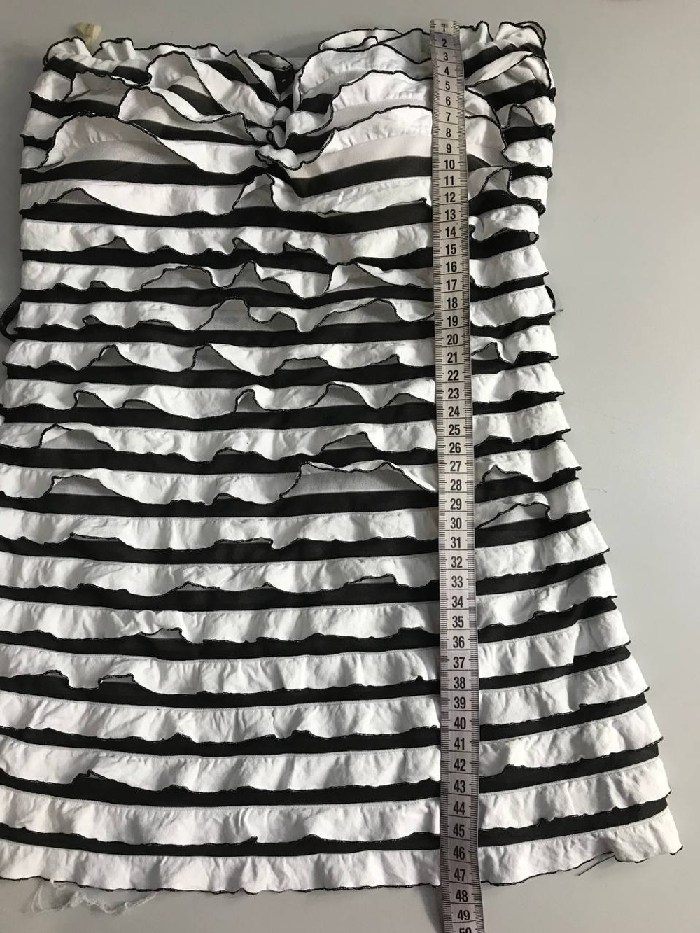 Топ Ann Christine c воланами, маркировка S, визуально на 44 размер