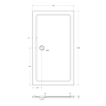 Поддон из SMC (Стекловолокно) 160х90 Cezares TRAY-M-AH-160/90-35-W без сифона