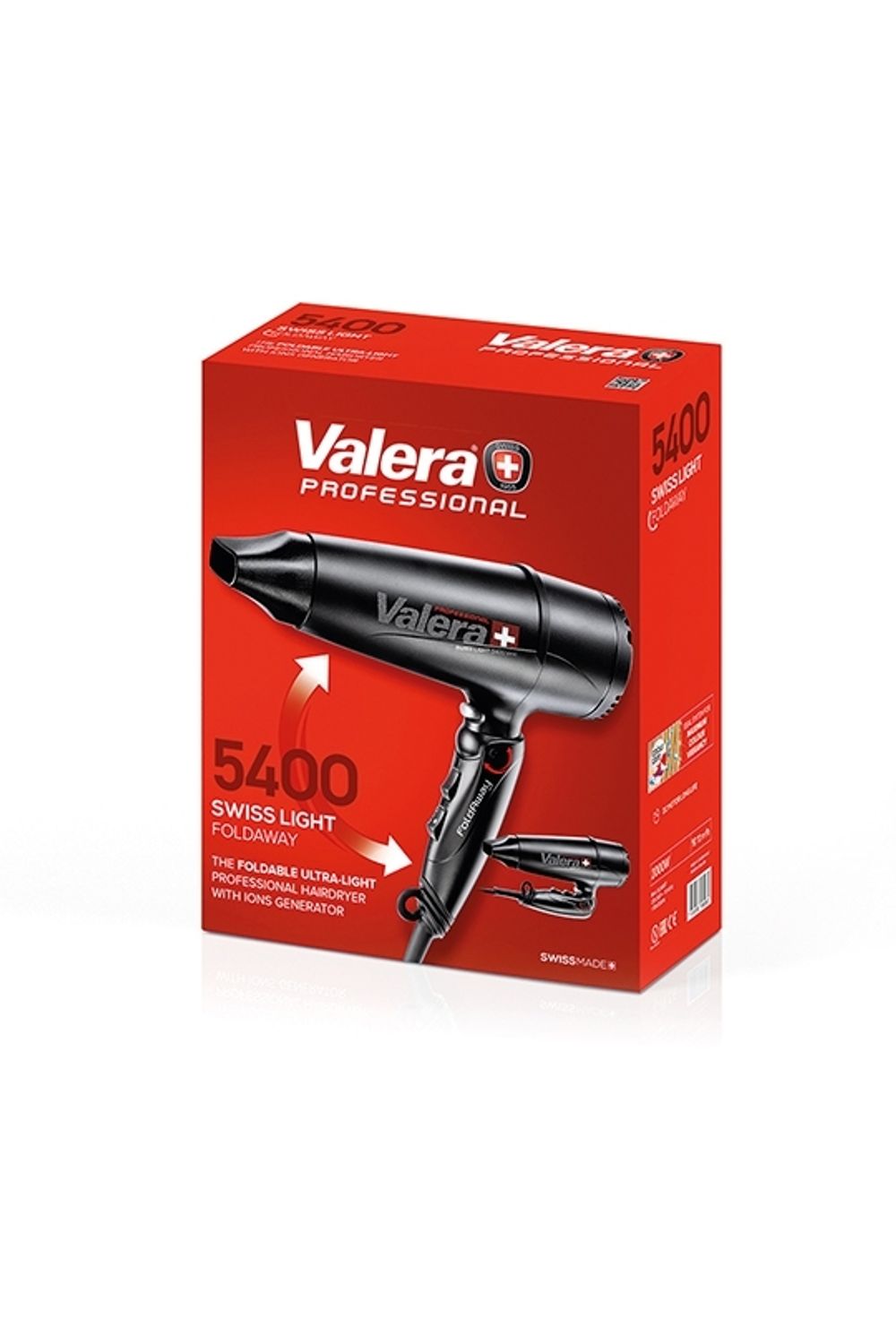 Фен Valera Professional Swiss Light 5400 Fold-Away Ionic Black (SL 5400 T) - 5