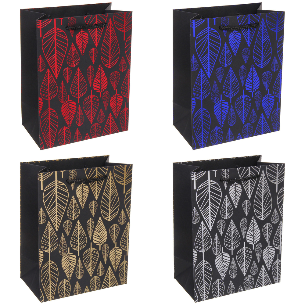Пакет подарочный «Изящные листья» 23*18*10 см