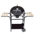 Гриль-мангал передвижной на колесиках, с полками