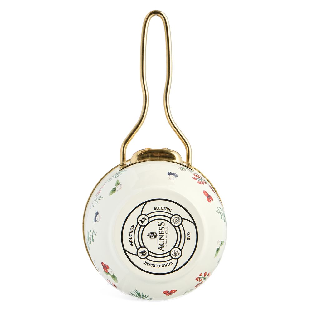 КОВШ ЭМАЛИРОВАННЫЙ СЕРИЯ "CELEBRATION" 0,9Л, ДИА 14 СМ