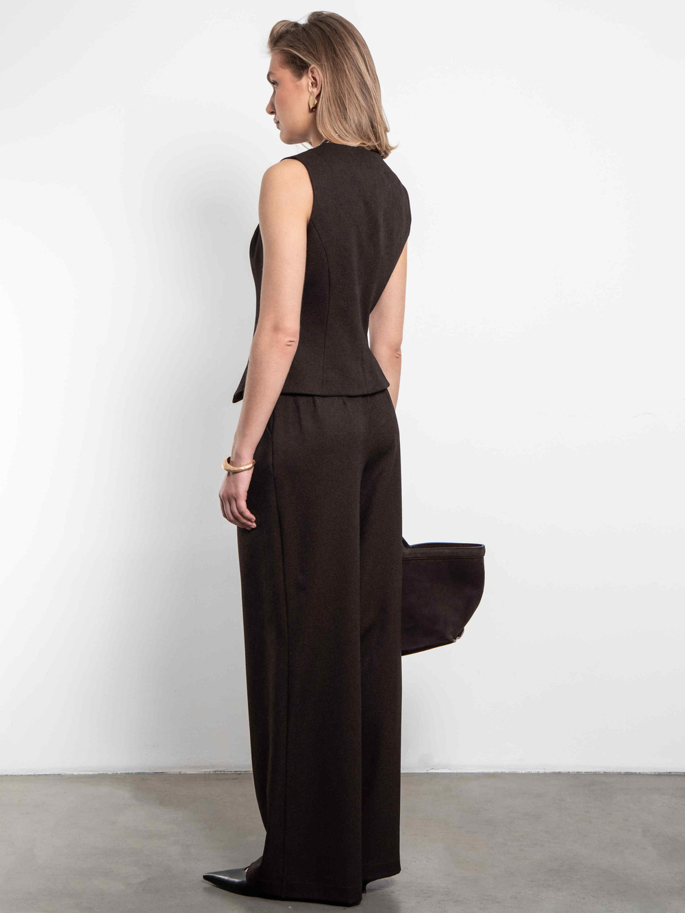 Брюки палаццо Basic (коричневый)