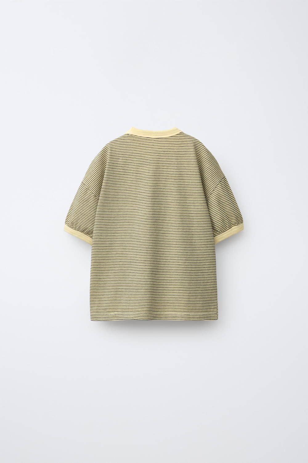 ZARA ФУТБОЛКА В ПОЛОСКУ, ЖЕЛТЫЙ