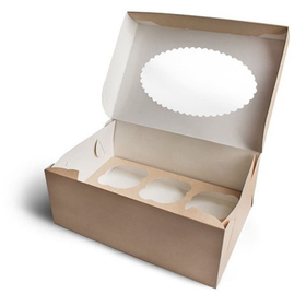 Упаковка для 6 капкейков двусторонняя Pasticciere 25х17х10 см