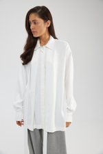 Блуза "Premium" с поясом шлейфом