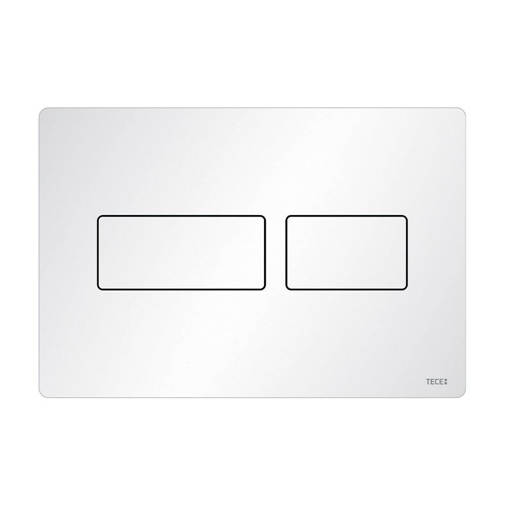 Металлическая панель смыва для унитаза TECEsolid, белая матовая 9240433