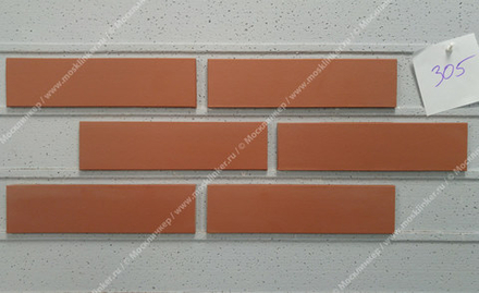 King Klinker - Ruby red (01), Dream House, 65x250x10, RF - Клинкерная плитка для фасада и внутренней отделки