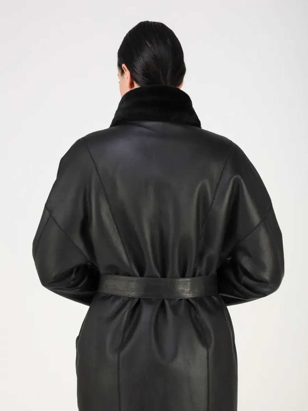 Дубленка зимняя шуба натуральная двухсторонняя оверсайз