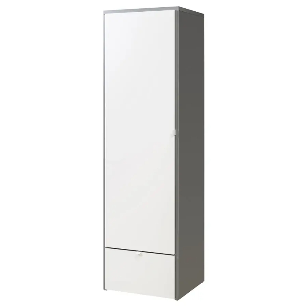 Платяной шкаф - VISTHUS IKEA/ ВИСТХУС ИКЕА, 63x59x216, белый/серый