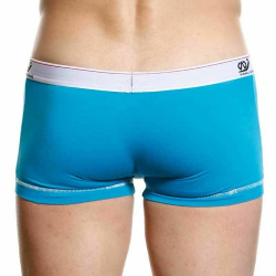 Мужские трусы боксеры бирюзовые WangJiang WG00136