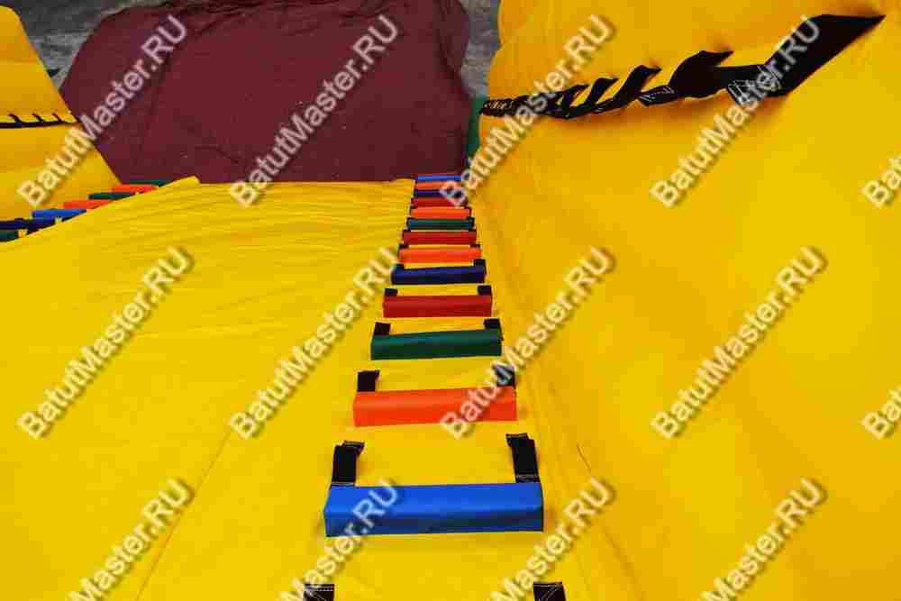 Надувная горка для зорбинга "Кубарем вниз"