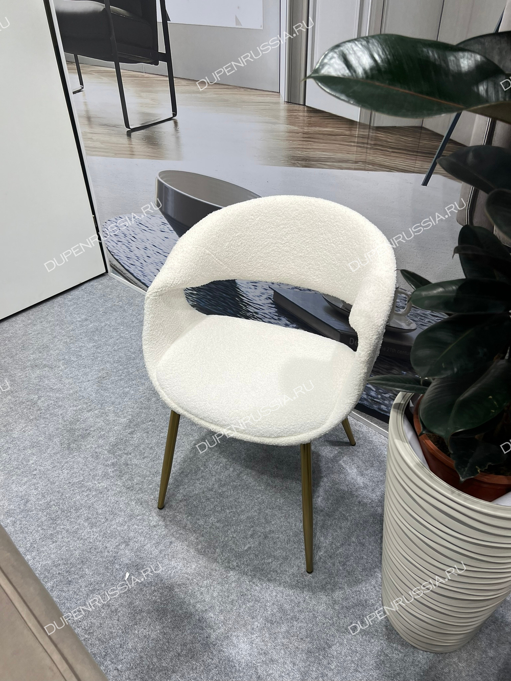 Стул JY1829Q-T белый IPD1859-1/золото