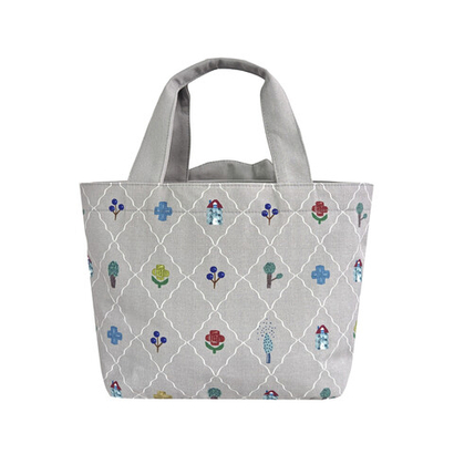 Компактная женская сумка с кошкой MATILDAsan в стиле пэчворк, серая, 25-8542-1, KUSUGURU