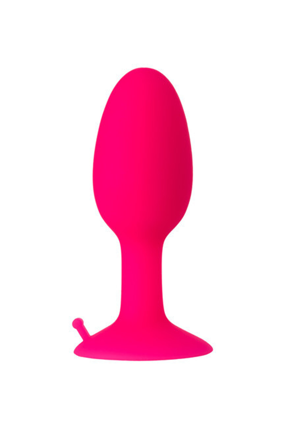 Средняя силиконовая пробка Popo Pleasure со смещенным центром тяжести (8,5 см) (Цвет: ярко-розовый)