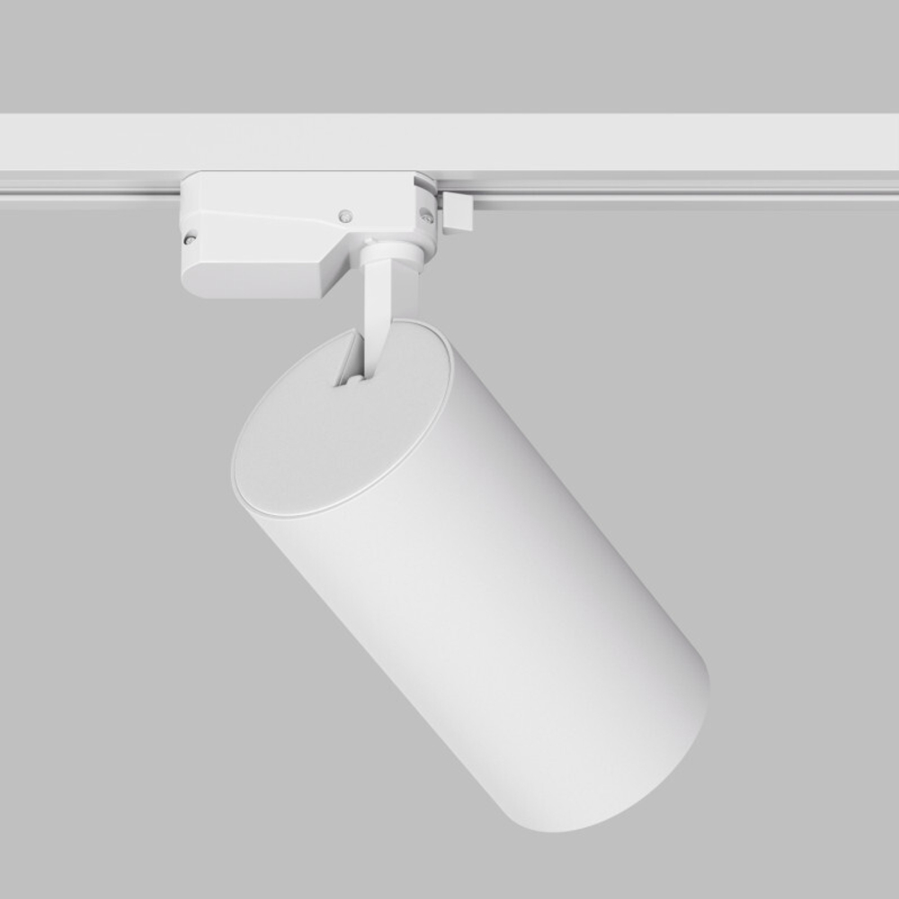DK6455-WH Трековый светильник SOLID KOPER, 155мм, d80, 220V, LED 3000K, 30W, IP20, белый, алюминий