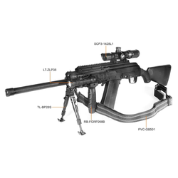 Тактическое цевьё UTG-PRO® c 4-мя базами Picatinny/Weaver для Сайга-12 и аналогов
