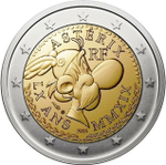2 евро. 60-летие комиксов с Астериксом. Франция. 2019 год. В блистере №3