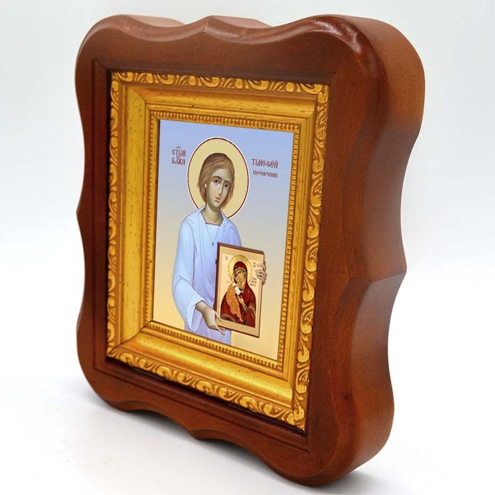 Тимофей Вороничский (Псковский) блаженный. Икона на холсте.