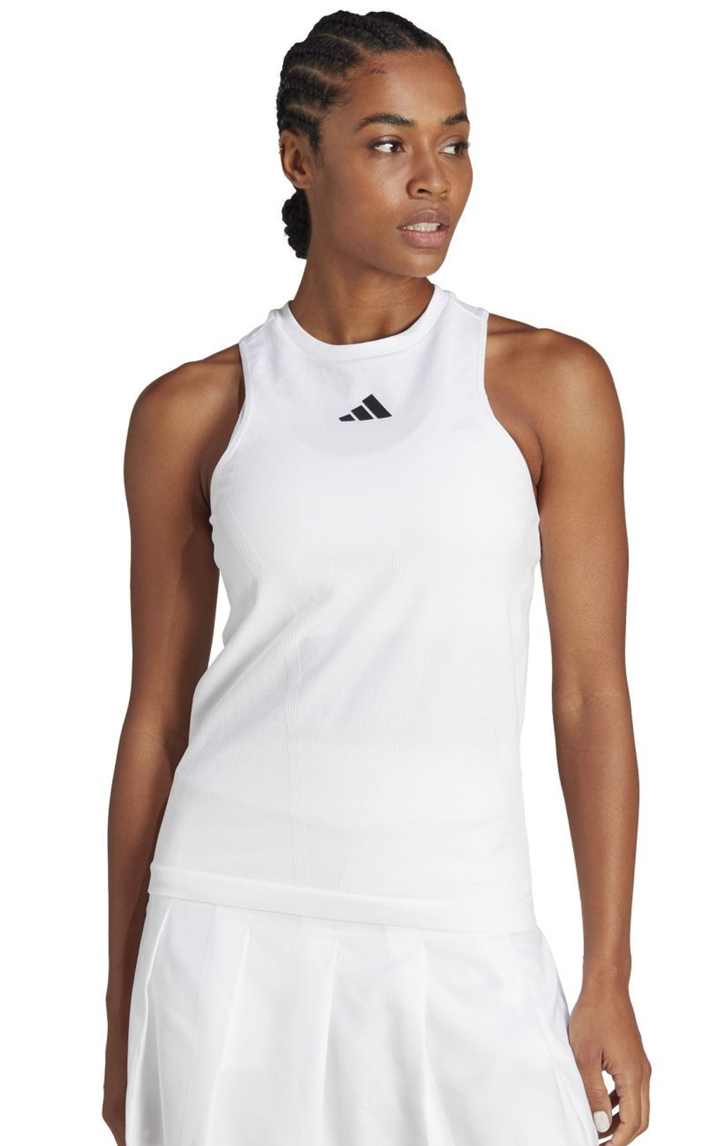 Женский топ теннисный Adidas Y-Tank Pro - белый