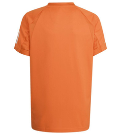 Футболка для мальчика теннисная Adidas Club Tennis 3-Stripes - orange/white