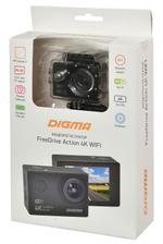Видеорегистратор автомобильный Digma FreeDrive Action 4K WiFi