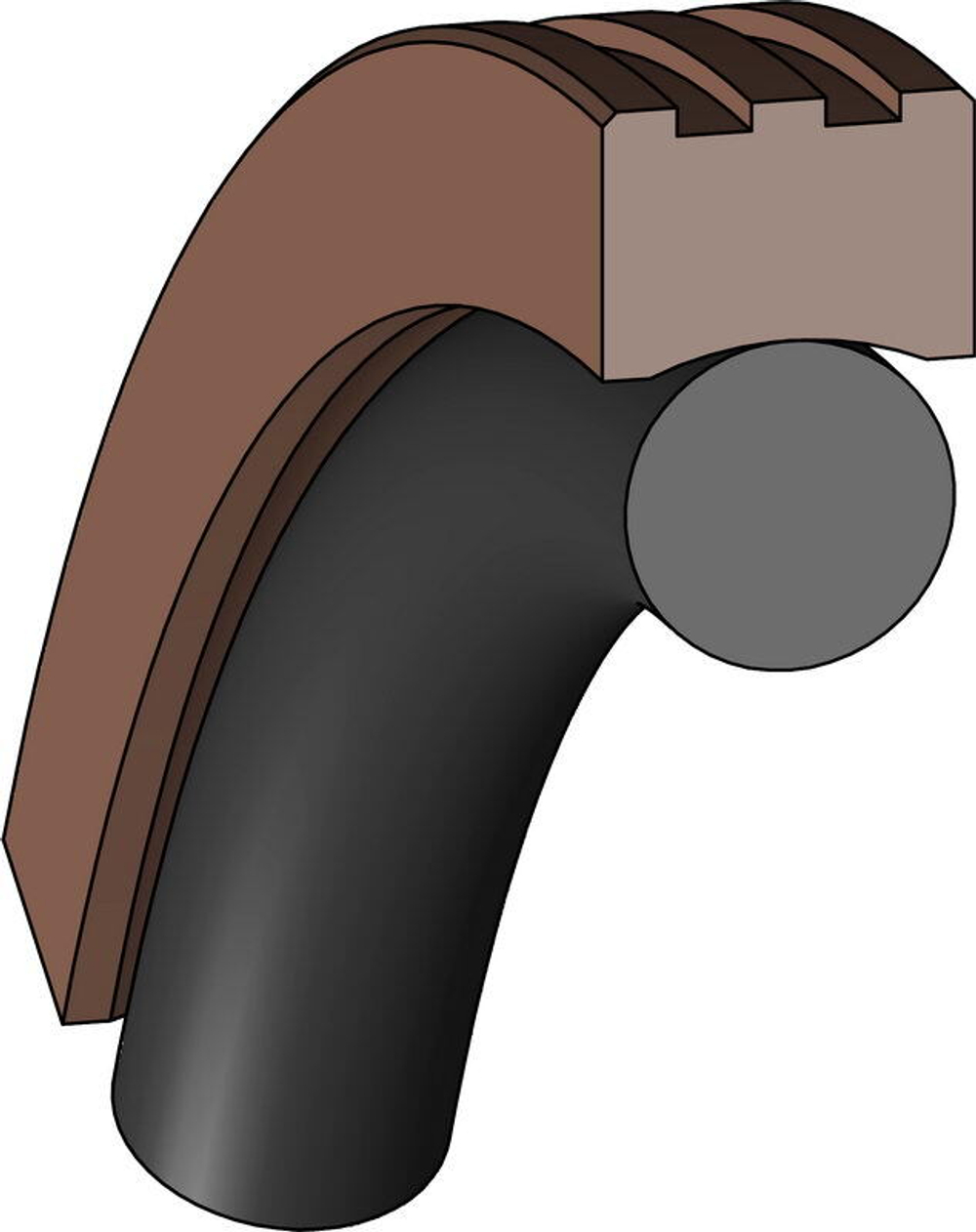 A307-090 Поршневое уплотнение вращения 90-79-4,2