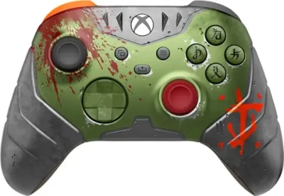 Беспроводной геймпад Xbox Wireless Controller DOOM The Dark Ages Limited Edition (Зеленый)