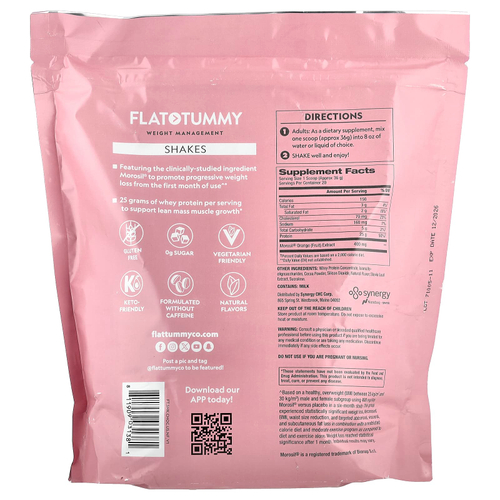 Flat Tummy, коктейли, натуральный шоколад, 720 г (1,6 фунта)