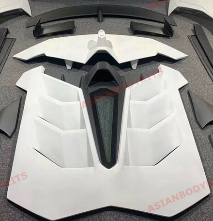 Карбоновый задний спойлер (крыло) с крышкой двигателя и крышкой основания спойлера для LAMBORGHINI AVENTADOR LP700 SVJ 2011–2015 Ламборгини