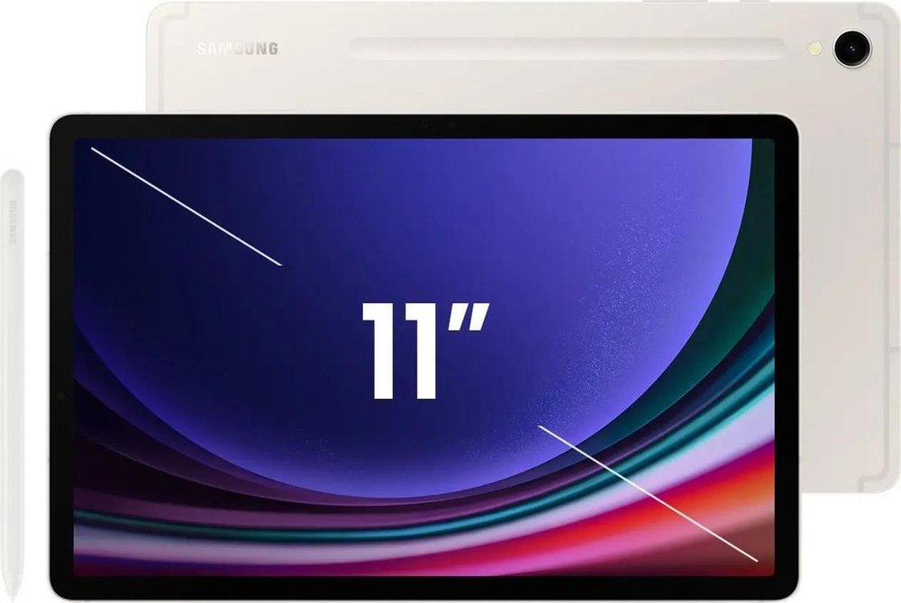 11" Планшет Samsung Galaxy Tab S9 SM-X710 8/128 GB 8 Gen 2 Wi-Fi, 2560 x 1600, 120Гц, Android 13, со стилусом, бежевый [sm-x710nzeacau]