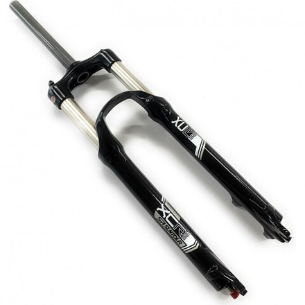 Вилка 27.5", SF14-XCR-AIR LOR DS 27.5" матовая черная, ход 120мм, штырь и черные ноги сталь. Блокиро
