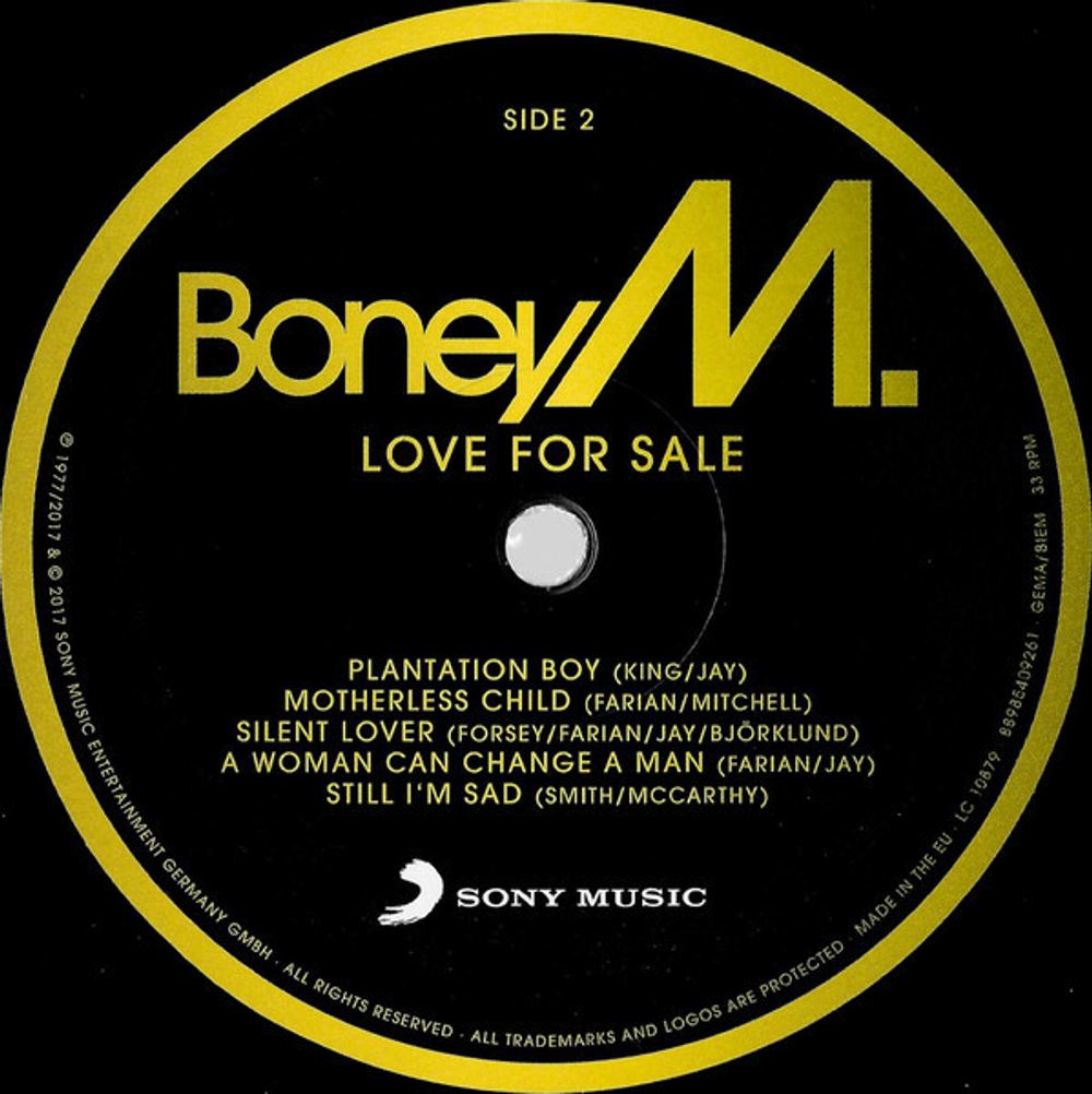 Boney M. / Love For Sale (LP)