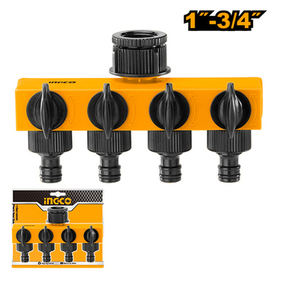 Распределитель четырехканальный 1"-3/4" INGCO HHC1402