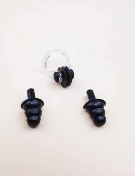 Беруши для плавания + зажим для носа для плавания (Набор для плавания в футляре)