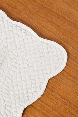 ZARA HOME СТЕГАНАЯ САЛФЕТКА XL, СВЕТЛО-СЕРЫЙ