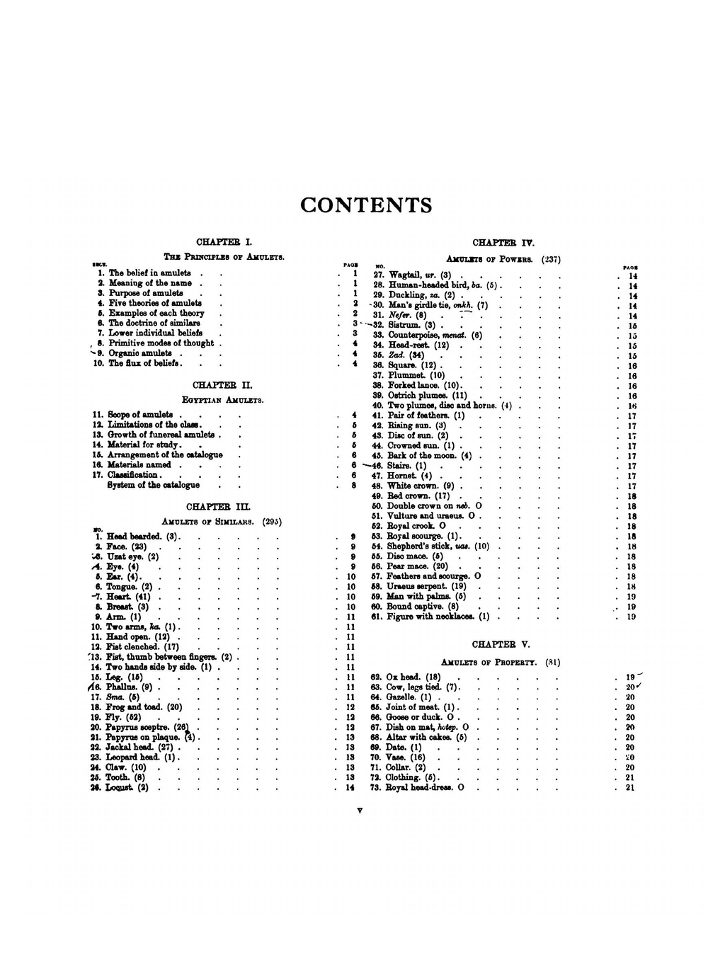 Amulets. Illustrated by the Egyptian collection in University College, London | W. M. Flinders Petrie