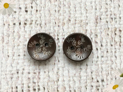 Пуговицы костюмные, d 1,3 см, 2 прокола