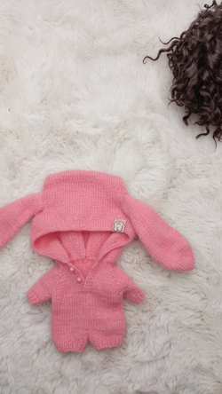 Комбенизон кролика розовый