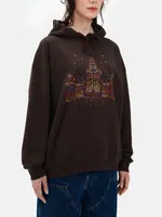 Худи Яндекс «Культурный код Москвы» МГУ коричневый