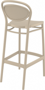Стул пластиковый барный Siesta Contract Marcel Bar 75, бежевый