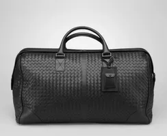 Дорожная сумка Bottega Veneta Intrecciato Medium черный